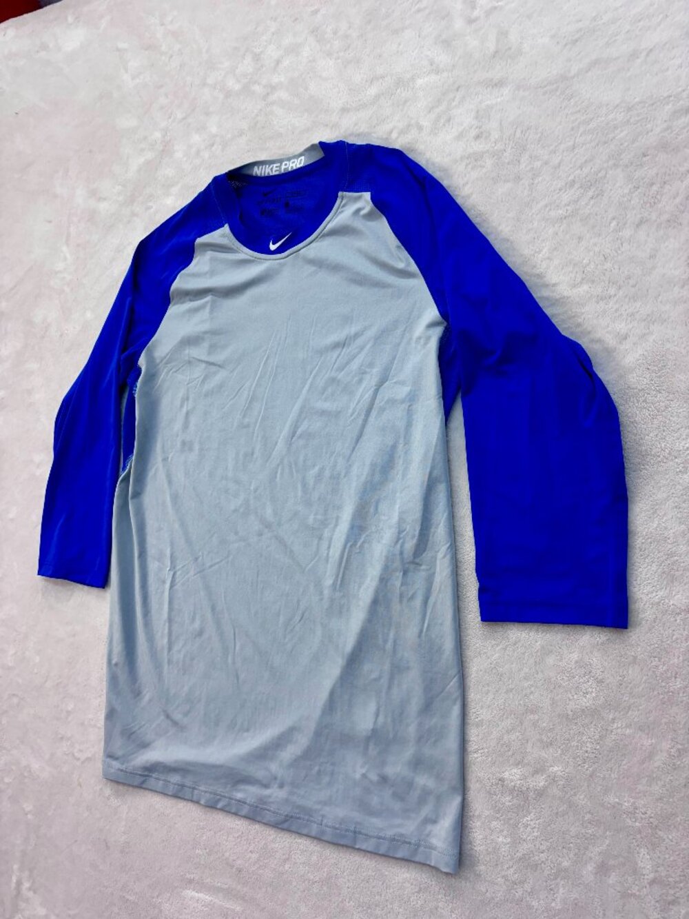 Nike Pro Dri-Fit Authentic Men's Blue/Gray Athletic Shirt --- Size: Large!!